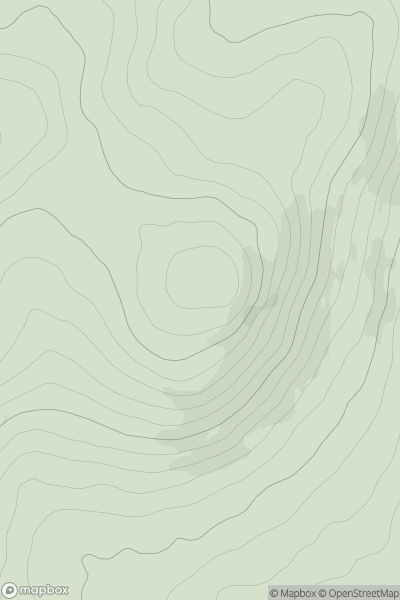 Thumbnail image for Oughtmore (Ucht Mor) [Sperrin Mountains] [H724837] showing contour plot for surrounding peak